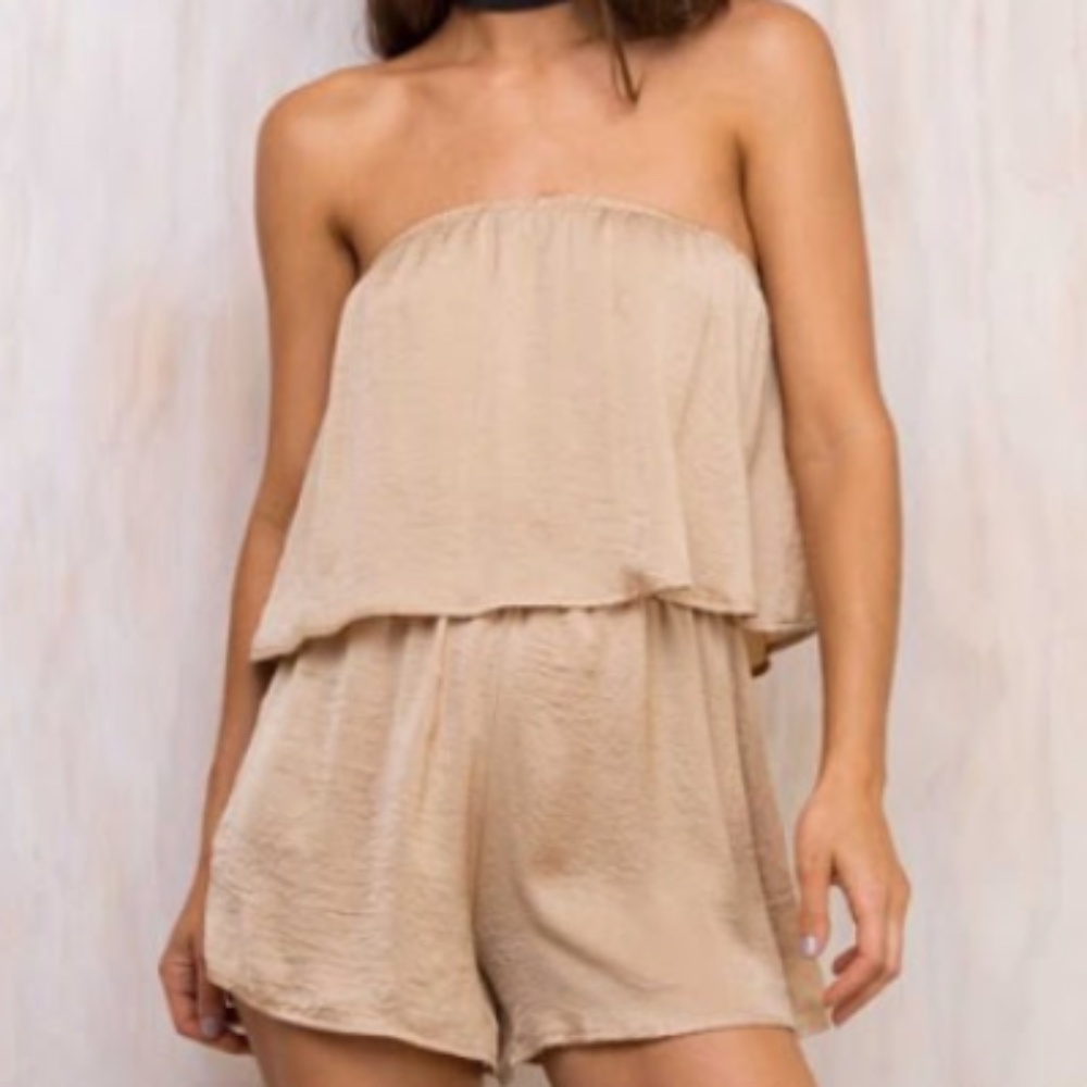 Princess Polly Gold Romper